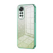 For Xiaomi Redmi Note 11 Global / Note 11S Gradient Glitter Powder Electroplated Phone Case(Green)
