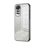 For Xiaomi Redmi Note 11 Global / Note 11S Gradient Glitter Powder Electroplated Phone Case(Black)