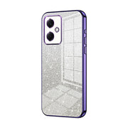 For Xiaomi Redmi Note 12R Pro Gradient Glitter Powder Electroplated Phone Case(Purple)