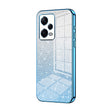 For Xiaomi Redmi Note 12 Pro+  Gradient Glitter Powder Electroplated Phone Case(Blue) - Xiaomi Cases by PMC TechLife | Online Shopping South Africa | PMC TechLife | Buy Now Pay Later Mobicred