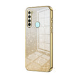 For Xiaomi Redmi Note 8 / Note 8 2021 Gradient Glitter Powder Electroplated Phone Case(Gold) - Xiaomi Cases by PMC TechLife | Online Shopping South Africa | PMC TechLife | Buy Now Pay Later Mobicred