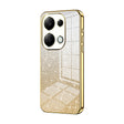 For Xiaomi Redmi Note 13 Pro 4G Gradient Glitter Powder Electroplated Phone Case(Gold) - Note 13 Pro Cases by PMC TechLife | Online Shopping South Africa | PMC TechLife | Buy Now Pay Later Mobicred