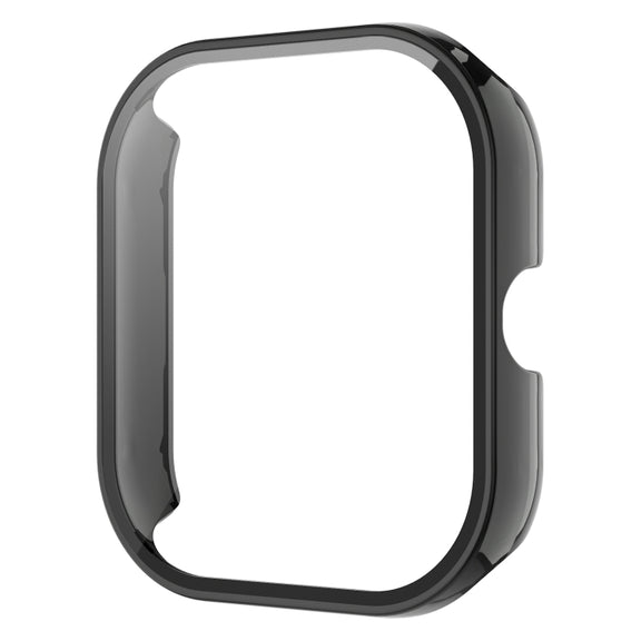 For Redmi Watch 4 PC + Tempered Glass Integrated Watch Protective Case(Black)