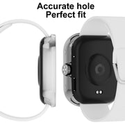 For Redmi Watch 4 PC + Tempered Glass Integrated Watch Protective Case(Black)