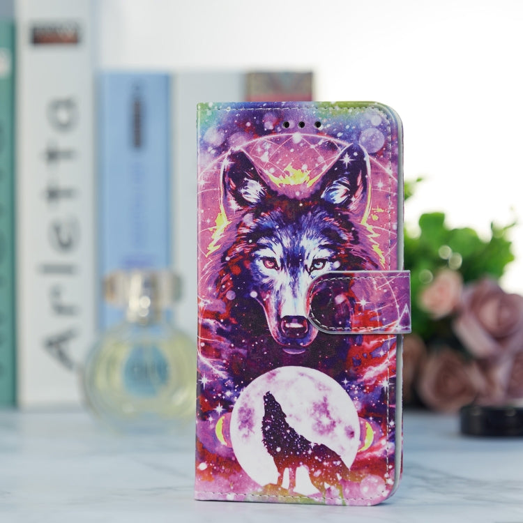 For Blackview A53 Pro Painted Pattern Horizontal Flip Leather Phone Case(Wolf Totem)