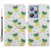 For Blackview A53 Pro Painted Pattern Horizontal Flip Leather Phone Case(Pineapple)