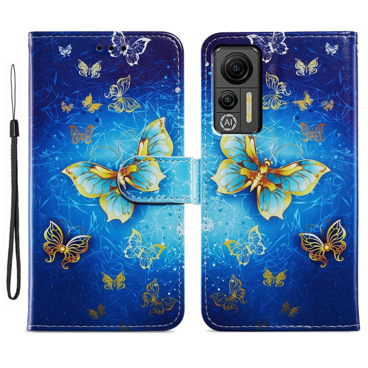 For Ulefone Note 14 Painted Pattern Horizontal Flip Leather Phone Case(Butterfly)