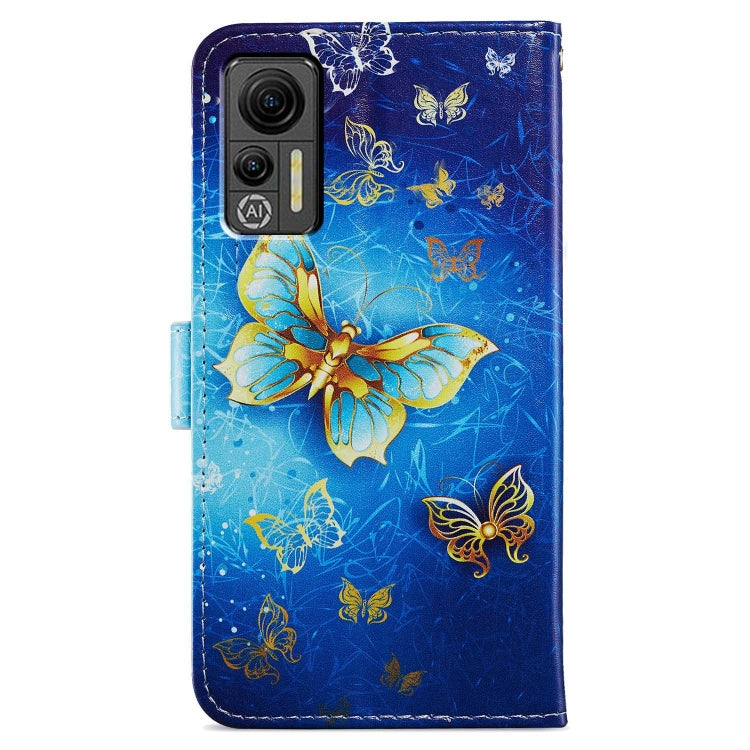 For Ulefone Note 14 Painted Pattern Horizontal Flip Leather Phone Case(Butterfly)