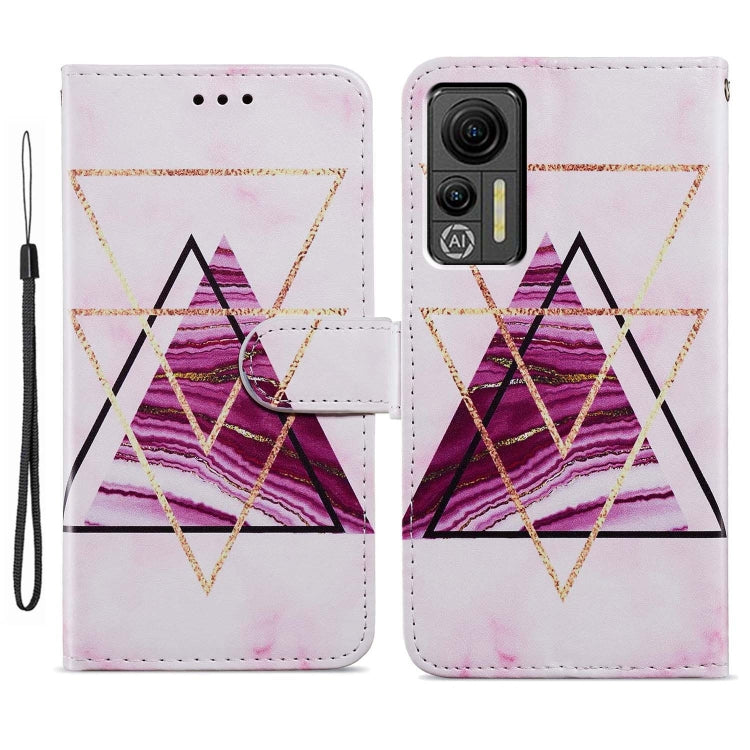 For Ulefone Note 14 Painted Pattern Horizontal Flip Leather Phone Case(Marble)