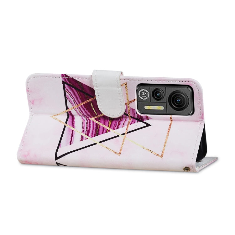 For Ulefone Note 14 Painted Pattern Horizontal Flip Leather Phone Case(Marble)