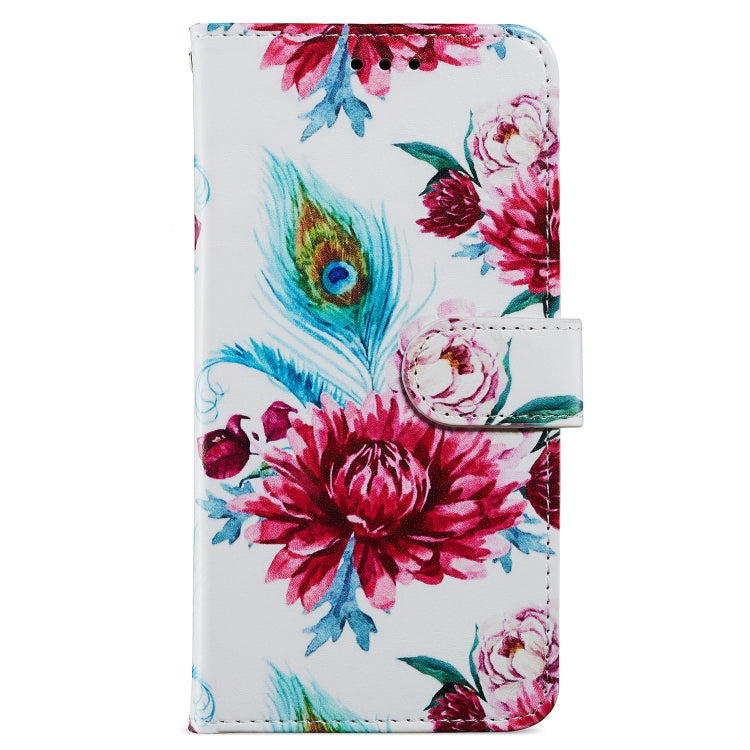 For Ulefone Note 14 Painted Pattern Horizontal Flip Leather Phone Case(Peacock Flower)