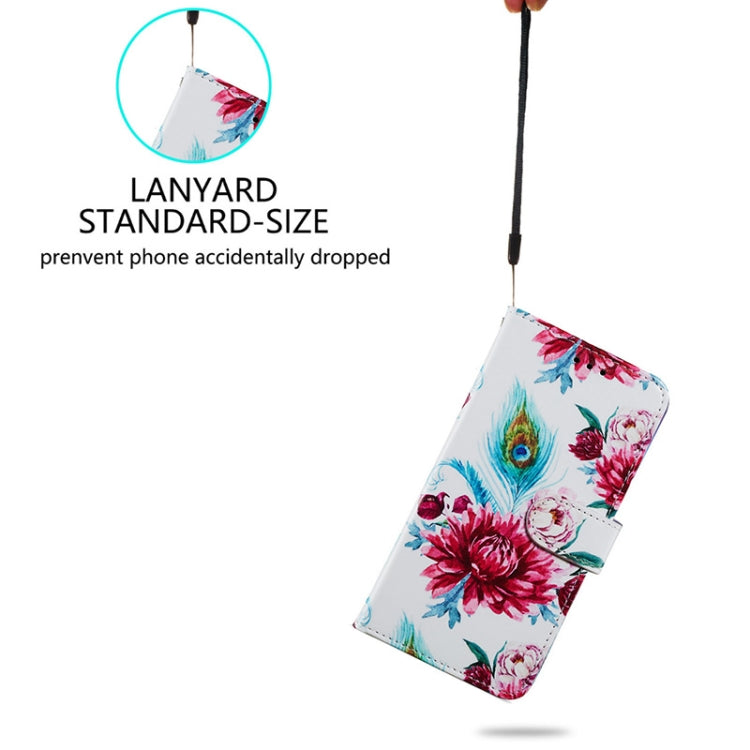 For Ulefone Note 14 Painted Pattern Horizontal Flip Leather Phone Case(Peacock Flower)