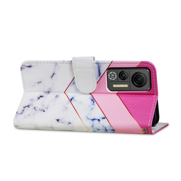 For Ulefone Note 14 Painted Pattern Horizontal Flip Leather Phone Case(Smoke Marble)