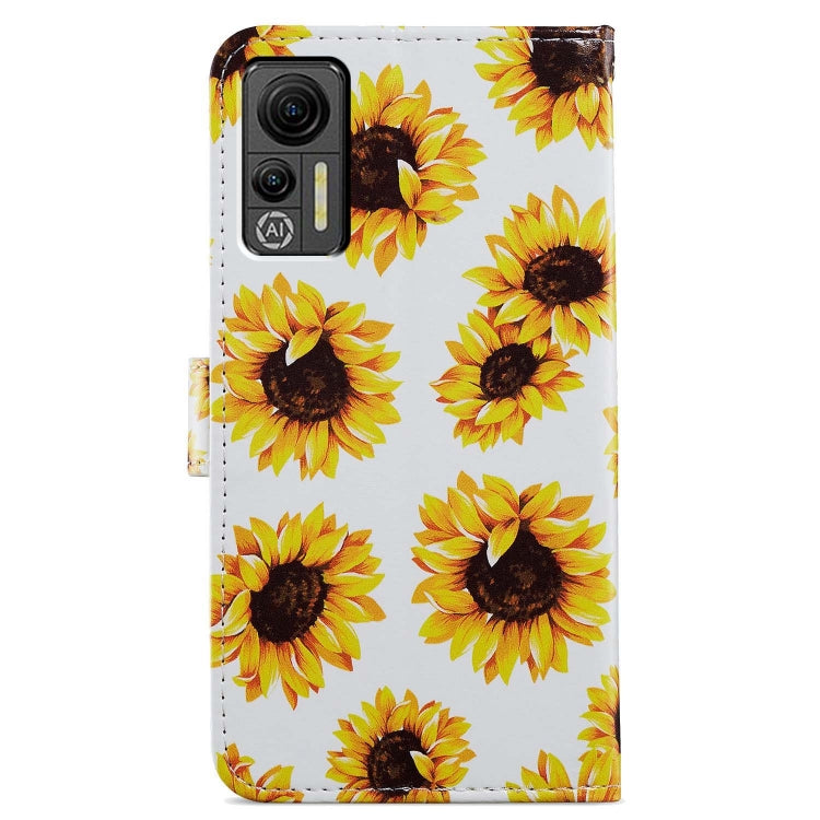 For Ulefone Note 14 Painted Pattern Horizontal Flip Leather Phone Case(Sunflower)