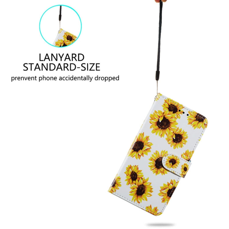 For Ulefone Note 14 Painted Pattern Horizontal Flip Leather Phone Case(Sunflower)
