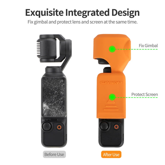 For DJI Osmo Pocket 3 Sunnylife OP3-BHT746 Silicone Protective Case(Black)