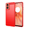 For Motorola Moto G24 Carbon Fiber Brushed Texture TPU Phone Case(Red) - free shipping - PMC TechLife - Order now!