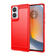 For Motorola Moto Edge 50 Fusion Carbon Fiber Brushed Texture TPU Phone Case(Red) - free shipping - PMC TechLife - Order now!