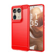 For Motorola Moto X50 Ultra Carbon Fiber Brushed Texture TPU Phone Case(Red) - free shipping - PMC TechLife - Order now!