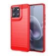 For Motorola Moto G100 Pro 5G Carbon Fiber Brushed Texture TPU Phone Case(Red) - free shipping - PMC TechLife - Order now!