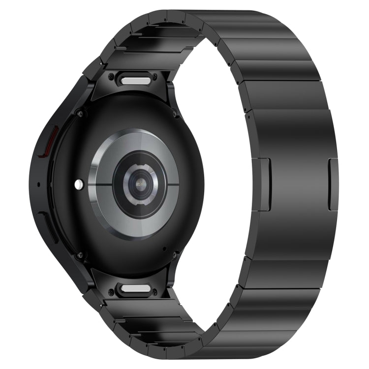 For Samsung Galaxy Watch6/6 Classic/5/5 Pro Button Style One-bead Metal Watch Band(Black)