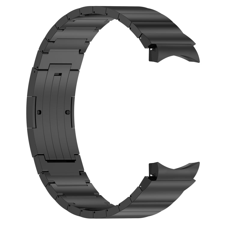 For Samsung Galaxy Watch6/6 Classic/5/5 Pro Button Style One-bead Metal Watch Band(Black)