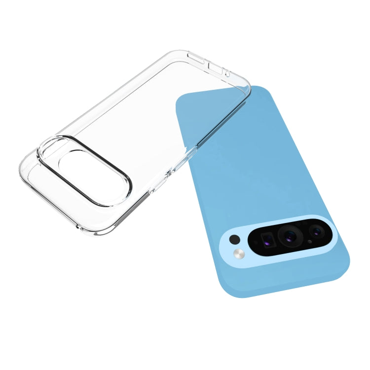 For Google Pixel 9 Water-resistant Texture TPU Phone Case(Transparent)