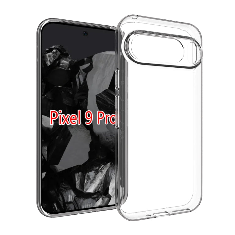 For Google Pixel 9 Pro Water-resistant Texture TPU Phone Case(Transparent)