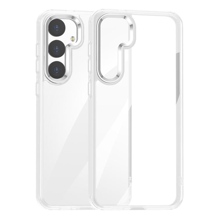 For Samsung Galaxy S25 5G Anti-fingerprint Highly Transparent PC Phone Case(White)