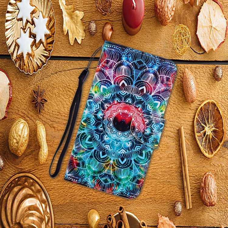 For Xiaomi Redmi Note 13 Pro 5G Colored Drawing Pattern Leather Phone Case(Mandala)