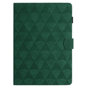For iPad Pro 11 2024 Diamond Texture Embossed Leather Smart Tablet Case(Green)