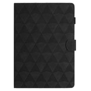 For iPad Pro 11 2024 Diamond Texture Embossed Leather Smart Tablet Case(Black)