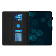 For iPad Pro 11 2024 Diamond Texture Embossed Leather Smart Tablet Case(Black)