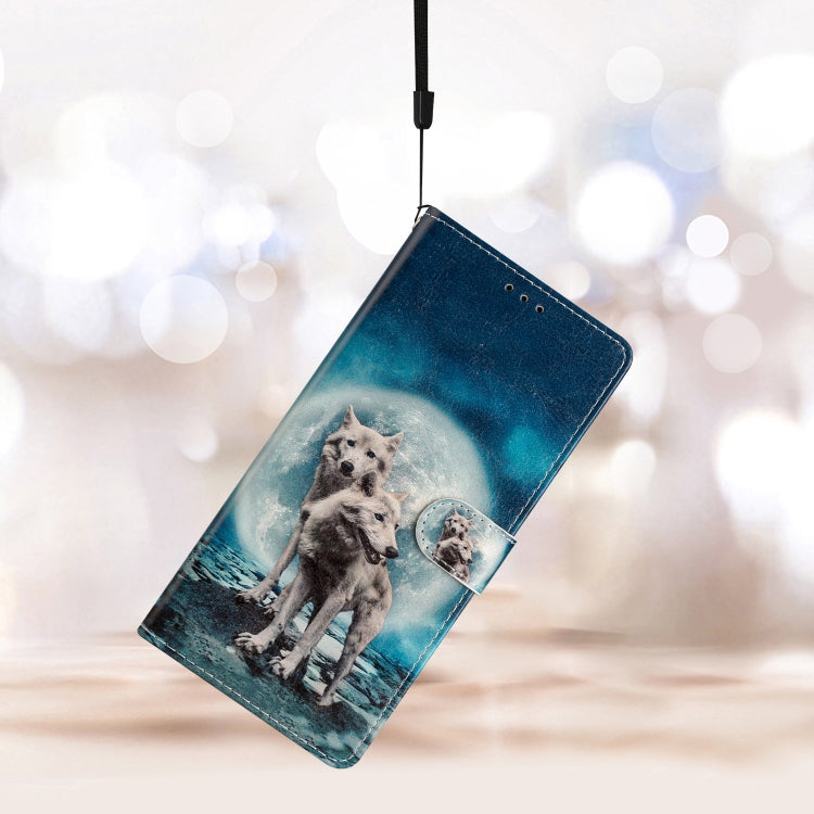 For Ulefone Note 14 Colored Drawing Leather Phone Case(Twin Wolves)
