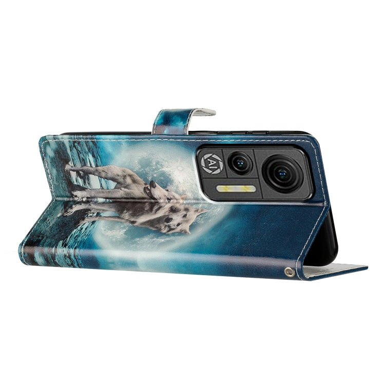 For Ulefone Note 14 Colored Drawing Leather Phone Case(Twin Wolves)
