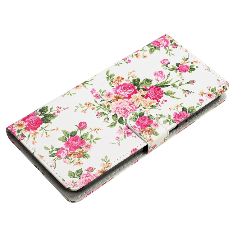For Ulefone Note 14 Colored Drawing Leather Phone Case(Peonies)