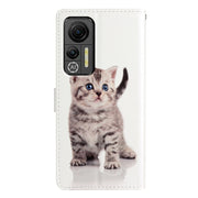 For Ulefone Note 14 Colored Drawing Leather Phone Case(Little Tabby Cat)