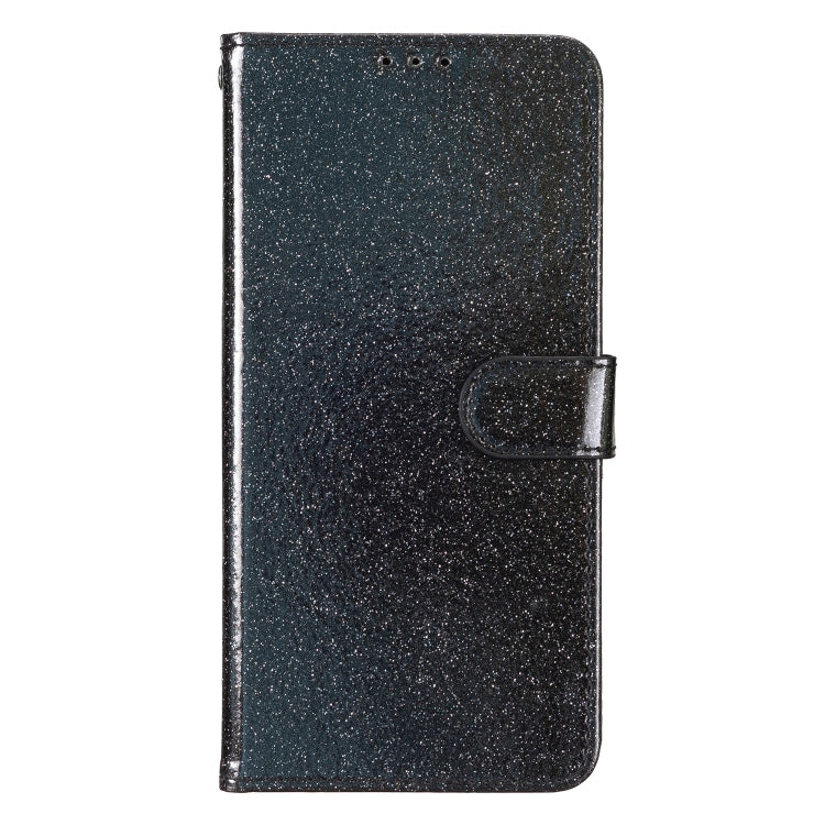 For Blackview A53 Pro Glitter Powder Flip Leather Phone Case(Black)
