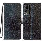 For Ulefone Note 14 Glitter Powder Flip Leather Phone Case(Black)