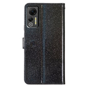 For Ulefone Note 14 Glitter Powder Flip Leather Phone Case(Black)