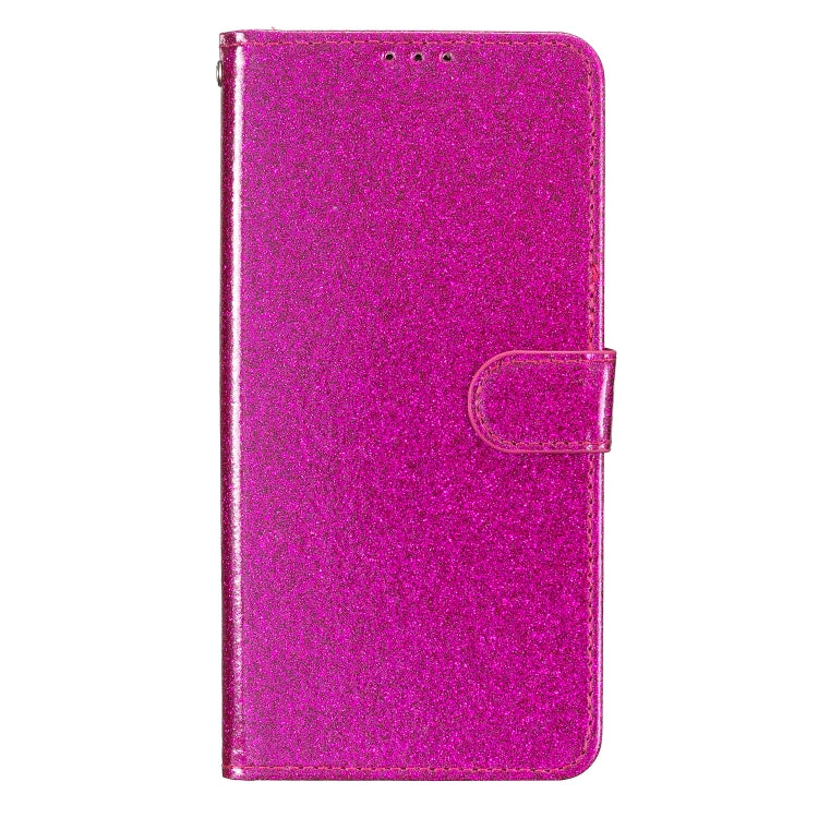 For Ulefone Note 14 Glitter Powder Flip Leather Phone Case(Rose Red)