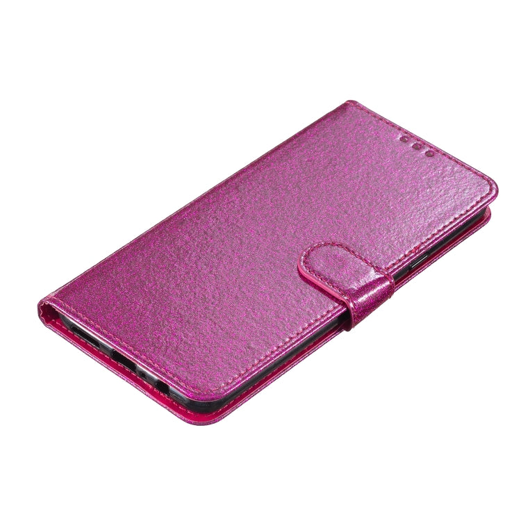 For Ulefone Note 14 Glitter Powder Flip Leather Phone Case(Rose Red)