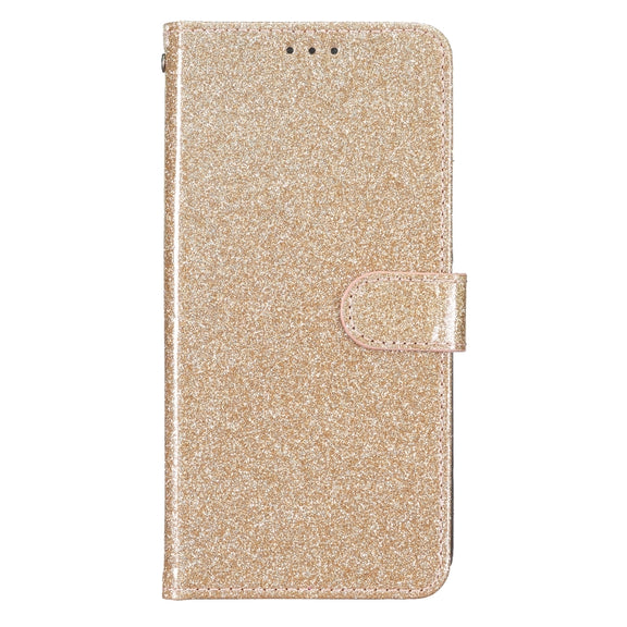 For Ulefone Note 14 Glitter Powder Flip Leather Phone Case(Gold)