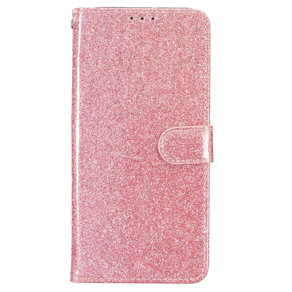 For Ulefone Note 14 Glitter Powder Flip Leather Phone Case(Rose Gold)
