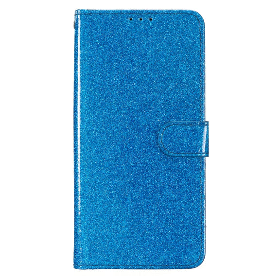 For Ulefone Note 14 Glitter Powder Flip Leather Phone Case(Blue)