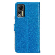 For Ulefone Note 14 Glitter Powder Flip Leather Phone Case(Blue)