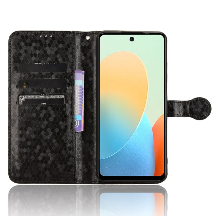 For Tecno Spark Go 2024 / Spark 20C Honeycomb Dot Texture Leather Phone Case(Black)