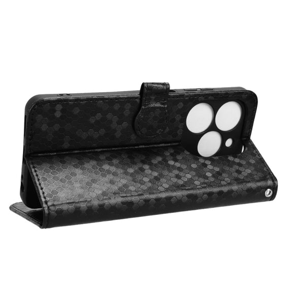 For Tecno Spark Go 2024 / Spark 20C Honeycomb Dot Texture Leather Phone Case(Black)