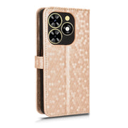 For Tecno Spark Go 2024 / Spark 20C Honeycomb Dot Texture Leather Phone Case(Gold)