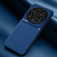 For Xiaomi 14 Ultra Classic Tilt Strip Grain Magnetic Shockproof PC + TPU Phone Case(Blue) - 14 Ultra Cases by PMC TechLife | Online Shopping South Africa | PMC TechLife | Buy Now Pay Later Mobicred